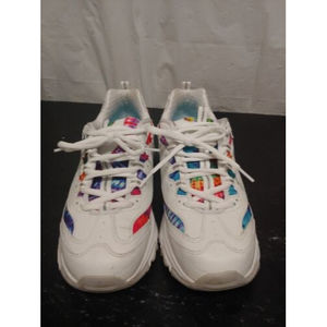 Skechers D’Lites Summer Fiesta Sneakers Shoes Lace Up White SN 149015W Size 11